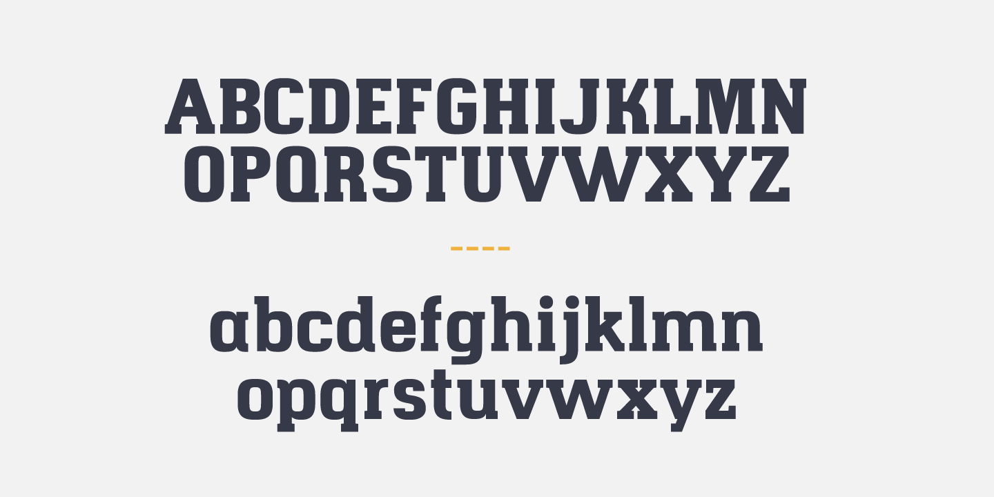 Hapna Slab Serif Medium Font preview